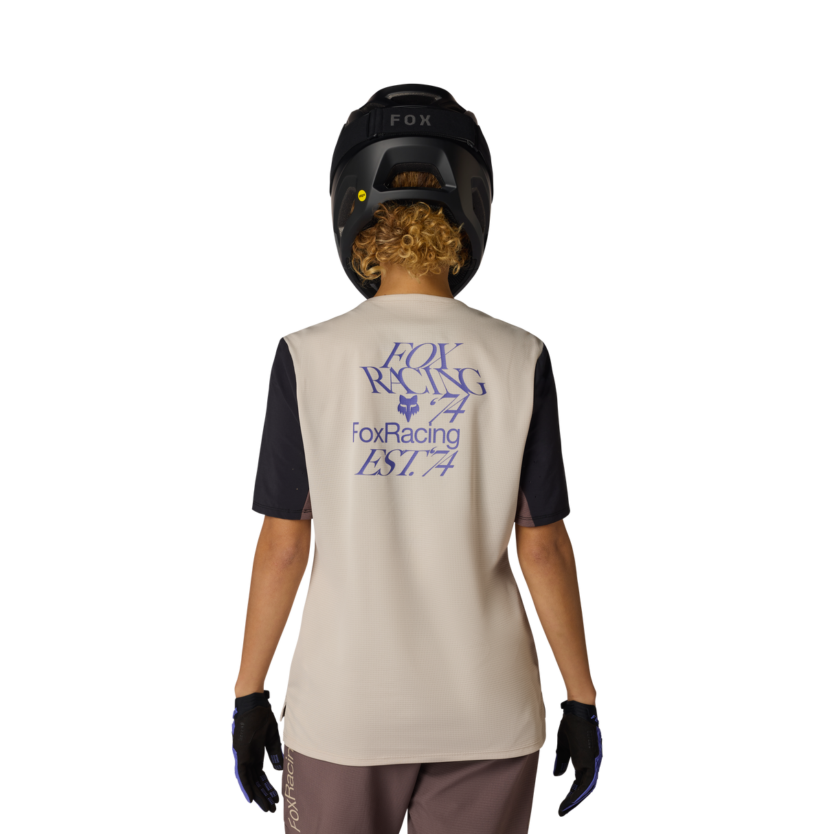 Fox Racing Women's Defend Short Sleeve Jersey Park Chalk