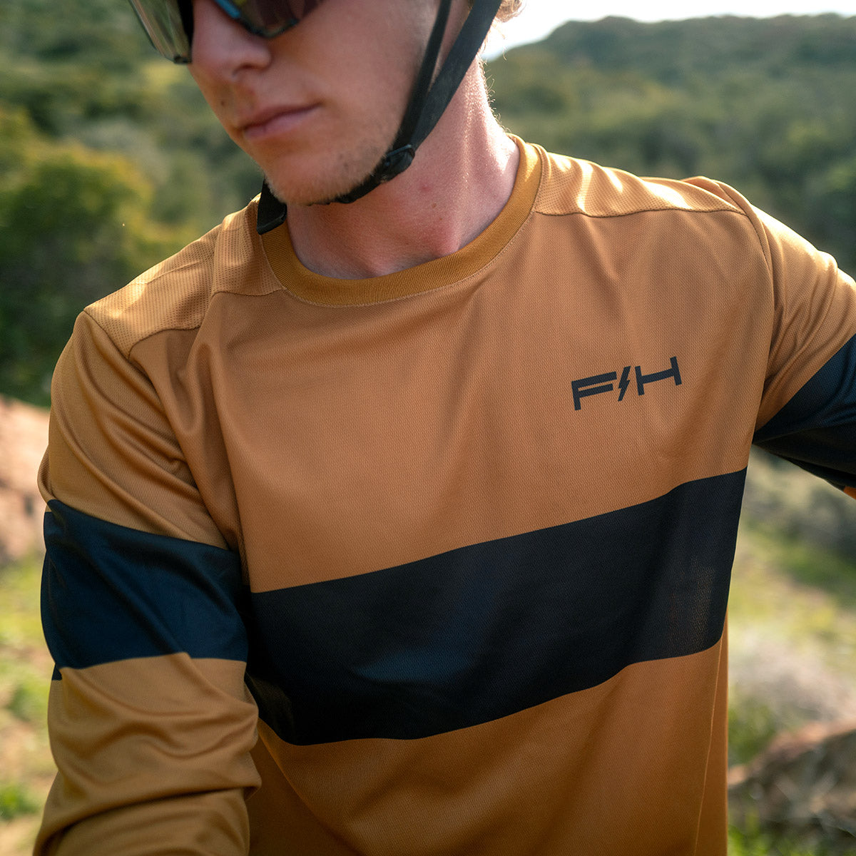 Camiseta Fasthouse Impakt Ribot LS - Butterscotch