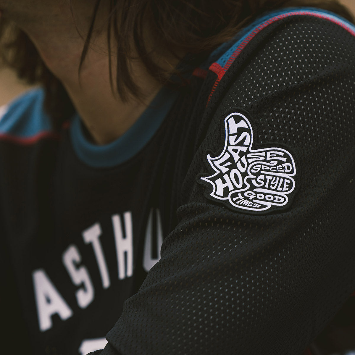 Fasthouse Grindhouse luftgekühltes Club-Trikot – Schwarz/Teal