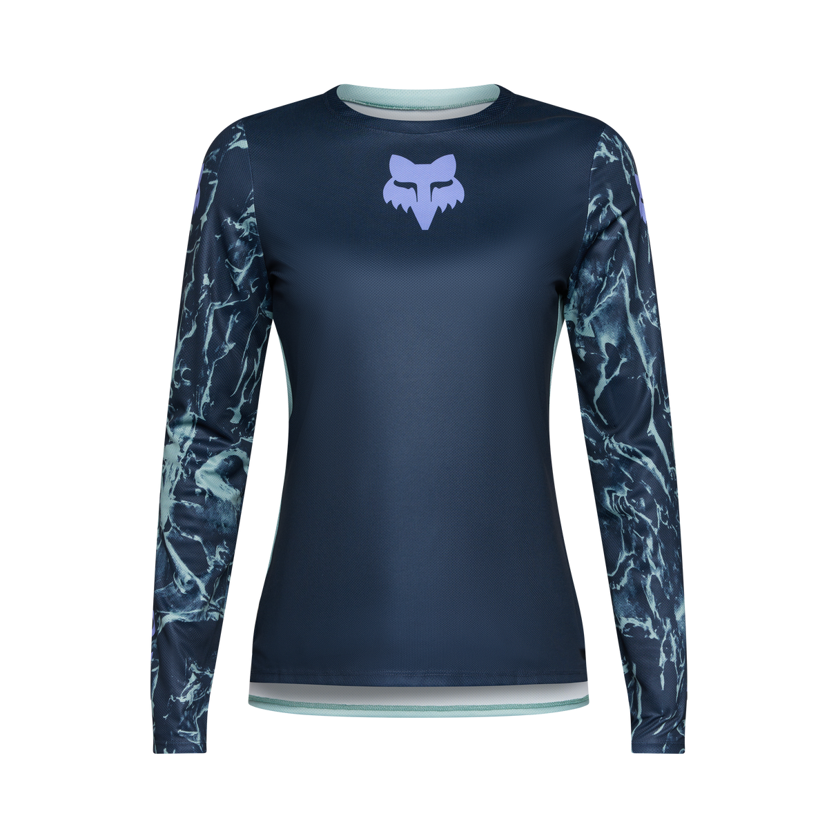 Fox Racing Women's Ranger Long Sleeve Jersey Image Print Arctic Blue