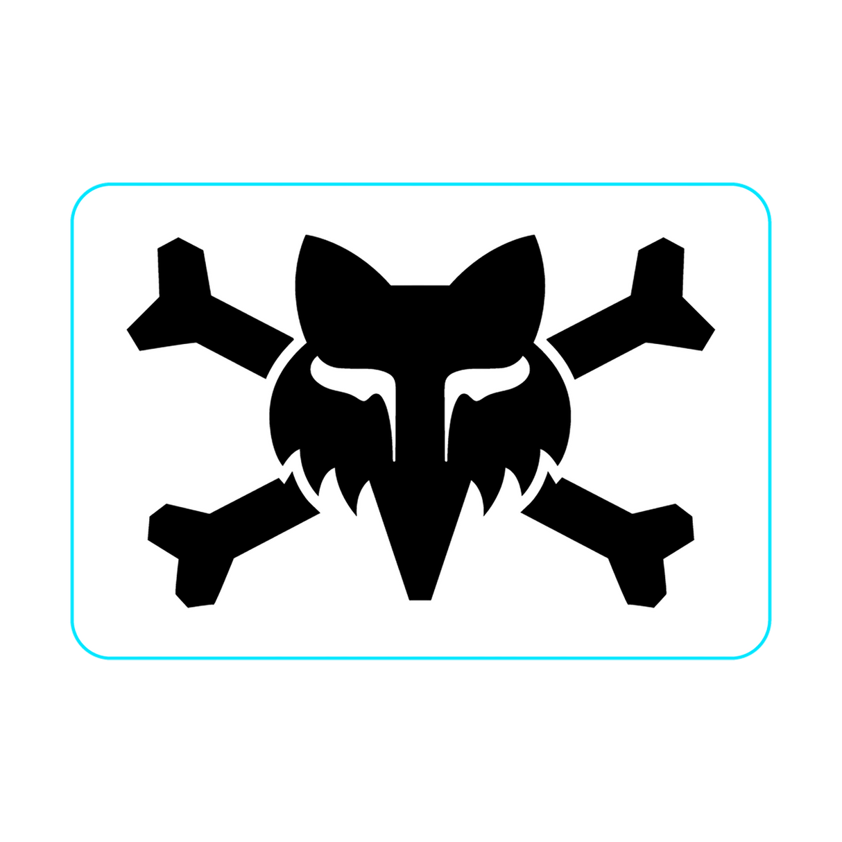 Fox Racing Victory Logo 3" Aufkleber Weiß