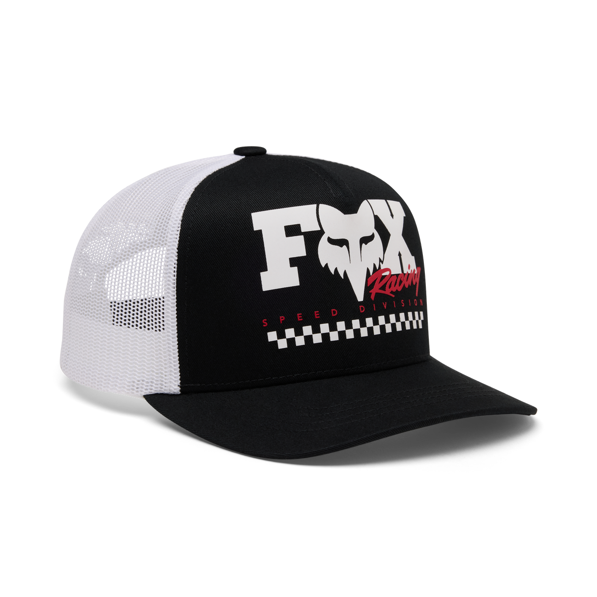 Fox Racing Youth Checker Mesh Trucker Hat Black