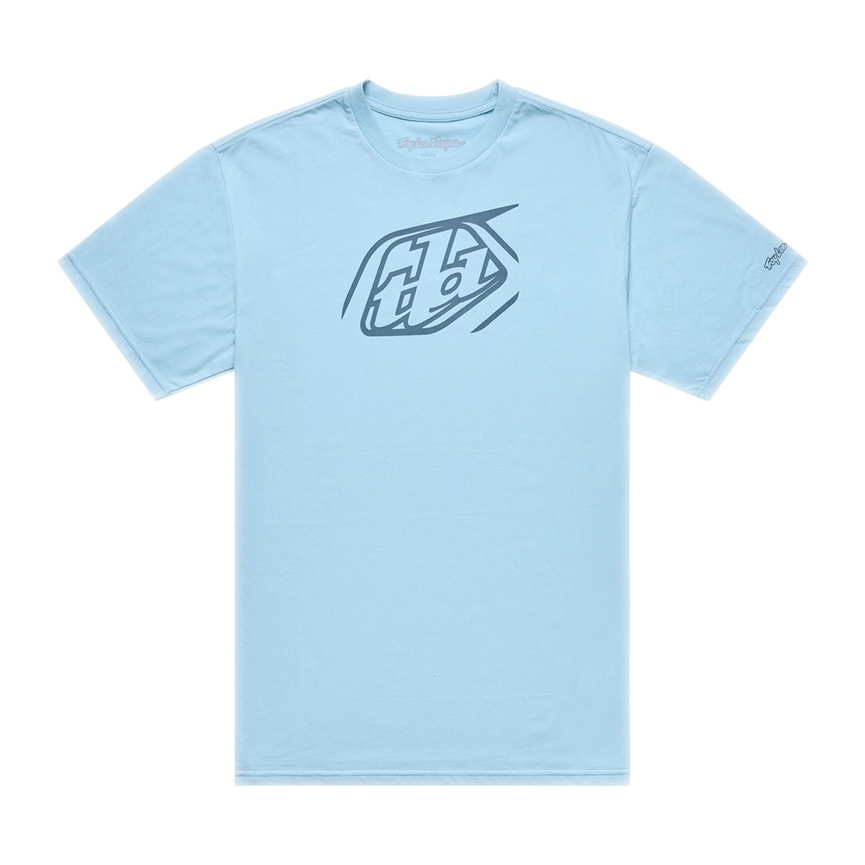 Troy Lee Designs Kurzarm-T-Shirt Badge Morgendämmerungsblau