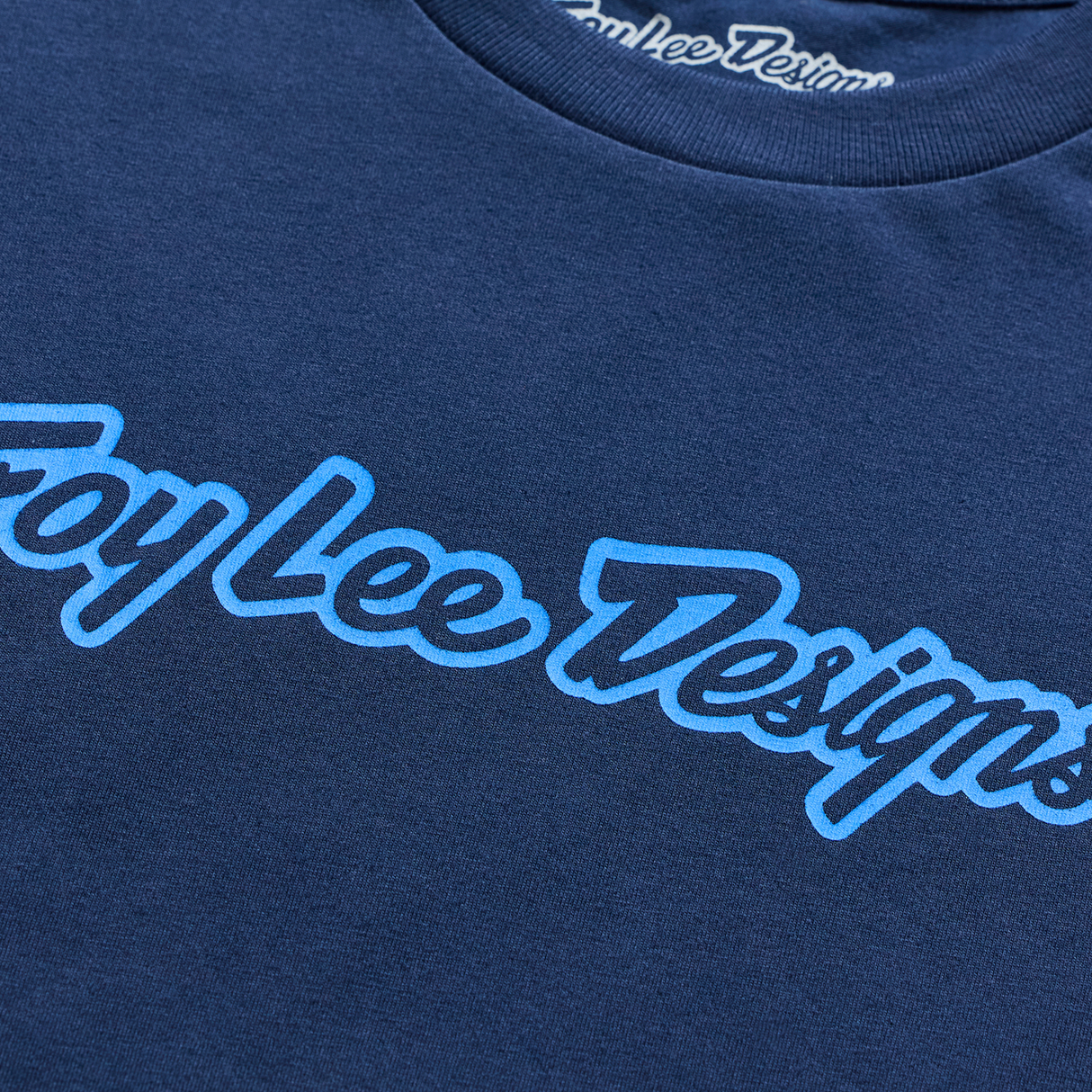 T-shirt a maniche corte Troy Lee Designs Signature Navy/Aero Blue