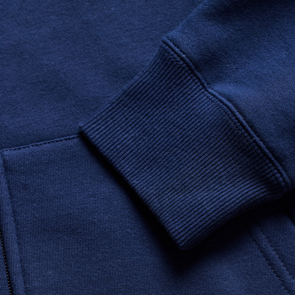 Troy Lee Designs Zip-Hoodie Badge Marineblau/Salbeigrün