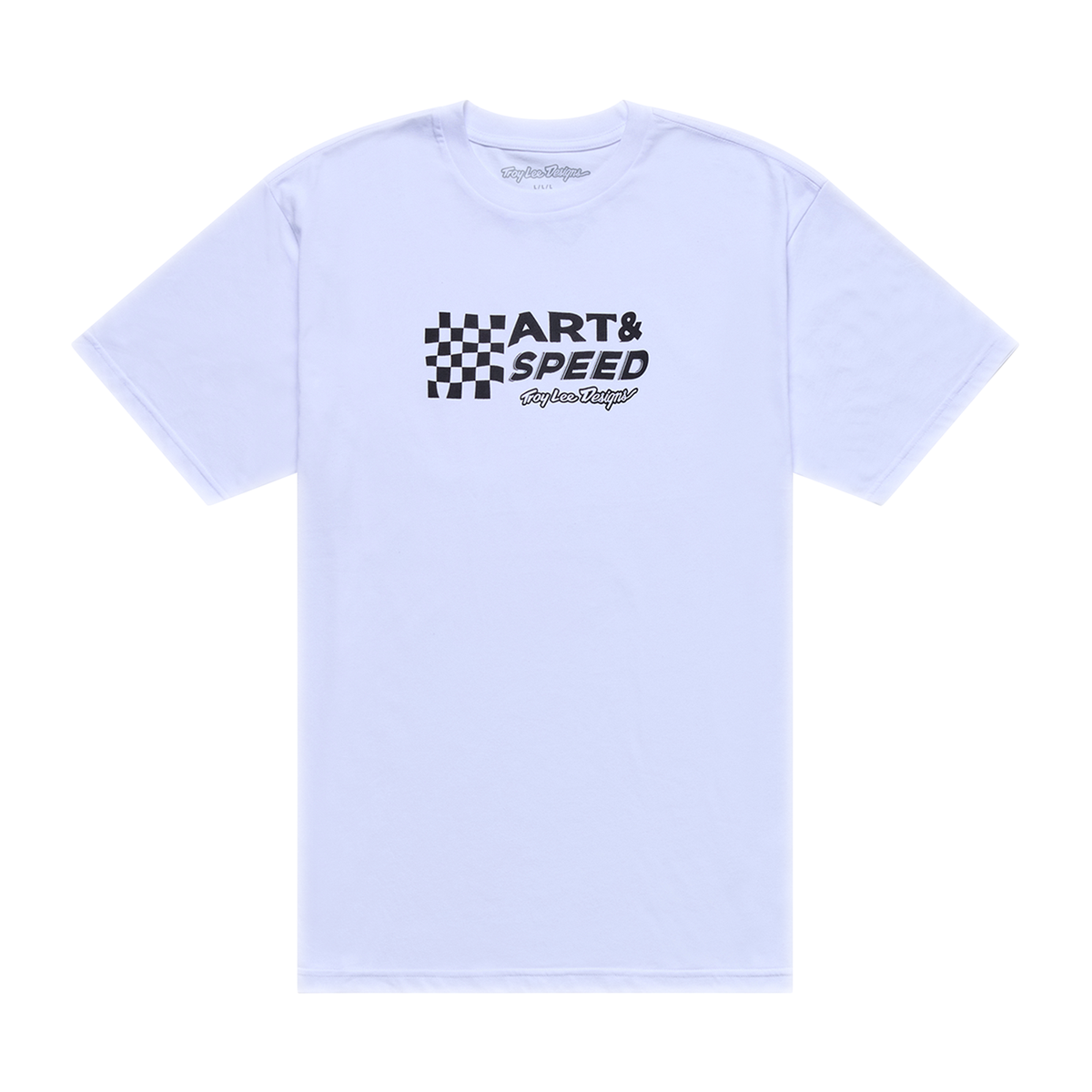 Troy Lee Designs Kurzarm-T-Shirt Finish Line Weiß