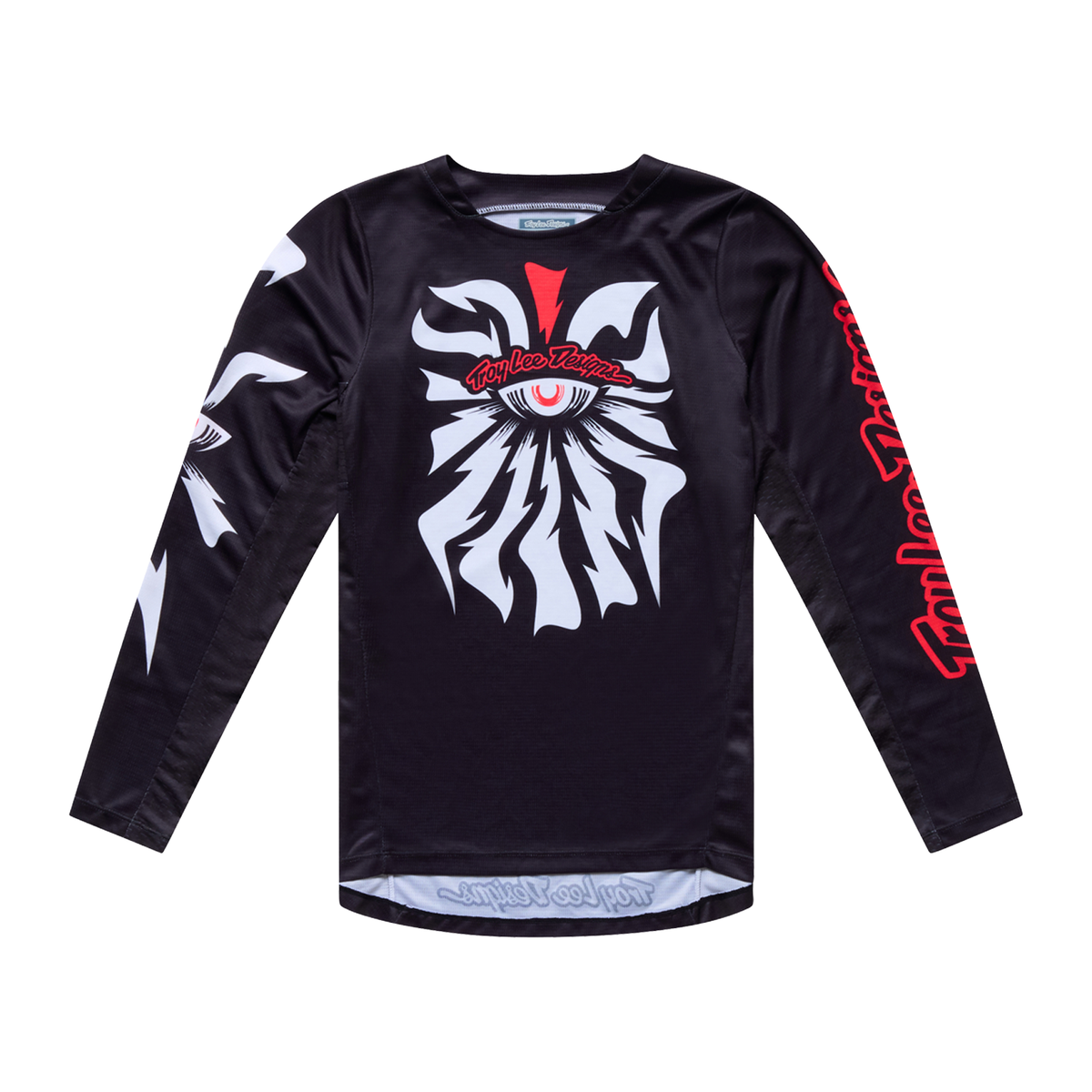 Troy Lee Designs Jugend-GP-Pro-Trikot Cyclops Schwarz/Neorot