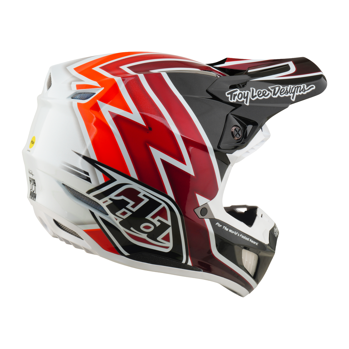 Troy Lee Designs SE5 Composite Helmet W/Mips Boltz Black/Red