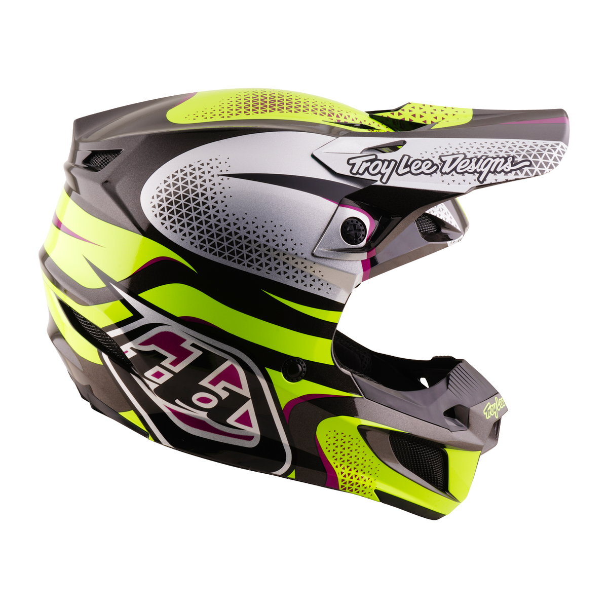 Casco de policarbonato Troy Lee Designs SE5 con Mips, Aura Yellow/Black