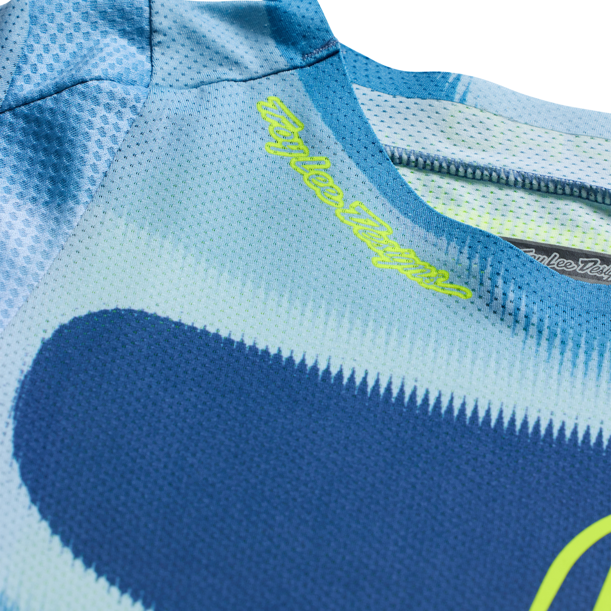 Camiseta SE Pro Troy Lee Designs Illusion Pizarra/Amarillo Fluorescente
