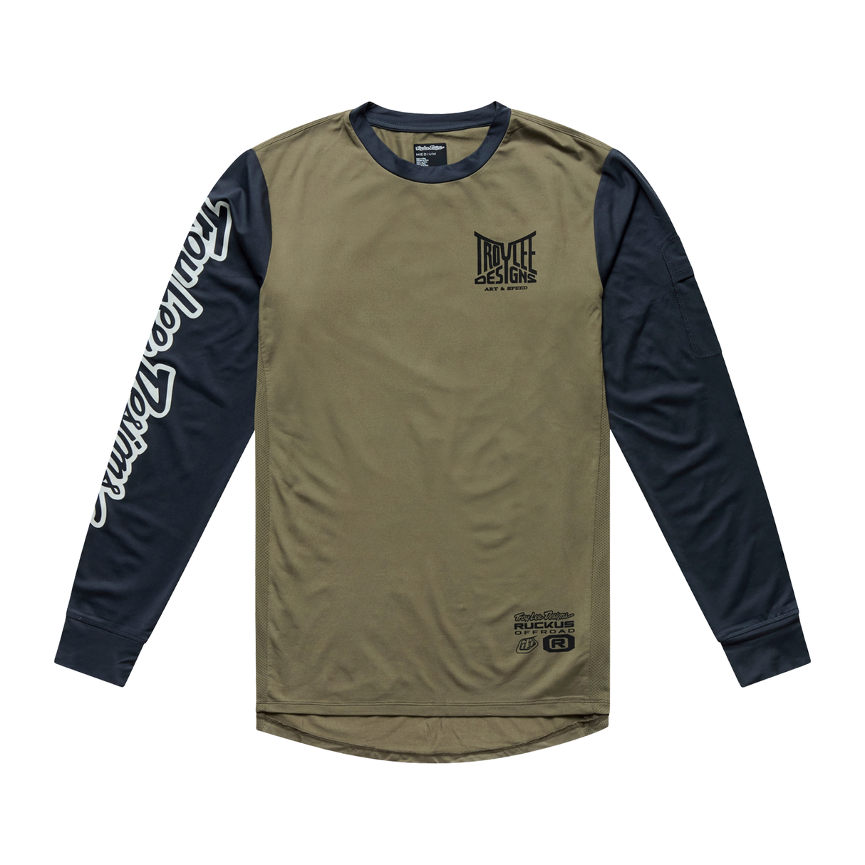 Troy Lee Designs Ruckus Offroad-Trikot Barz Armeegrün/Karbon