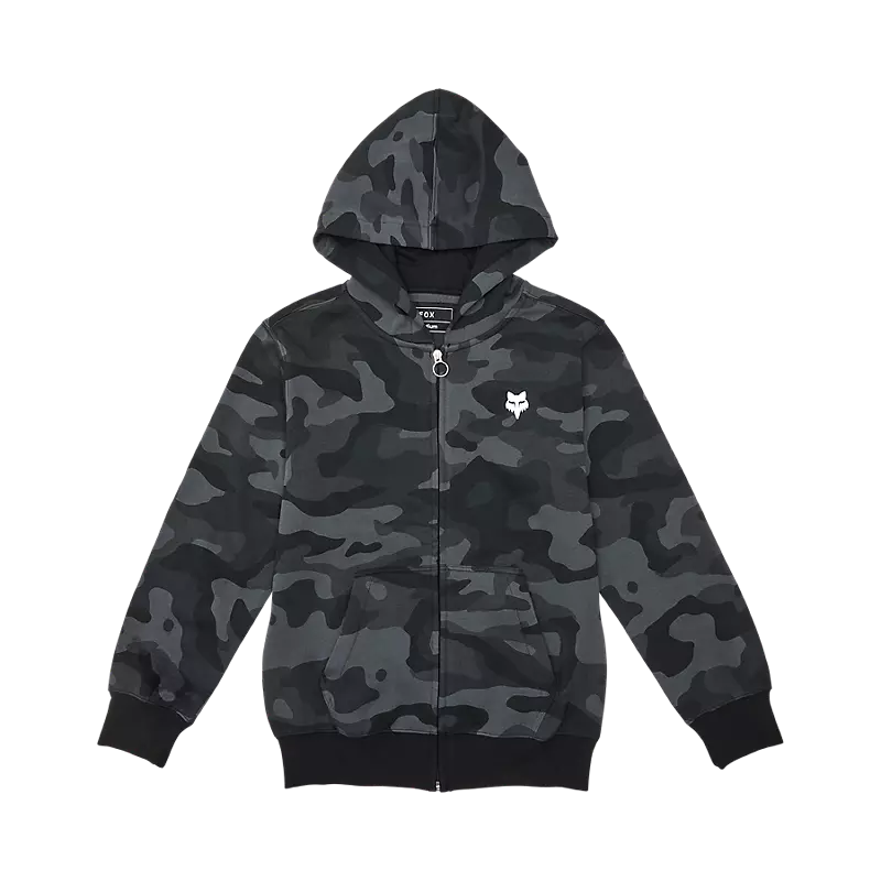 Fox Racing Youth Fox Head Camo Fleece Zip Black Camo
