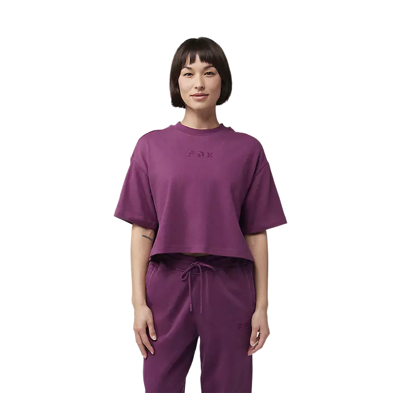 Fox Racing Womens Wordmark Premium Crop Tee