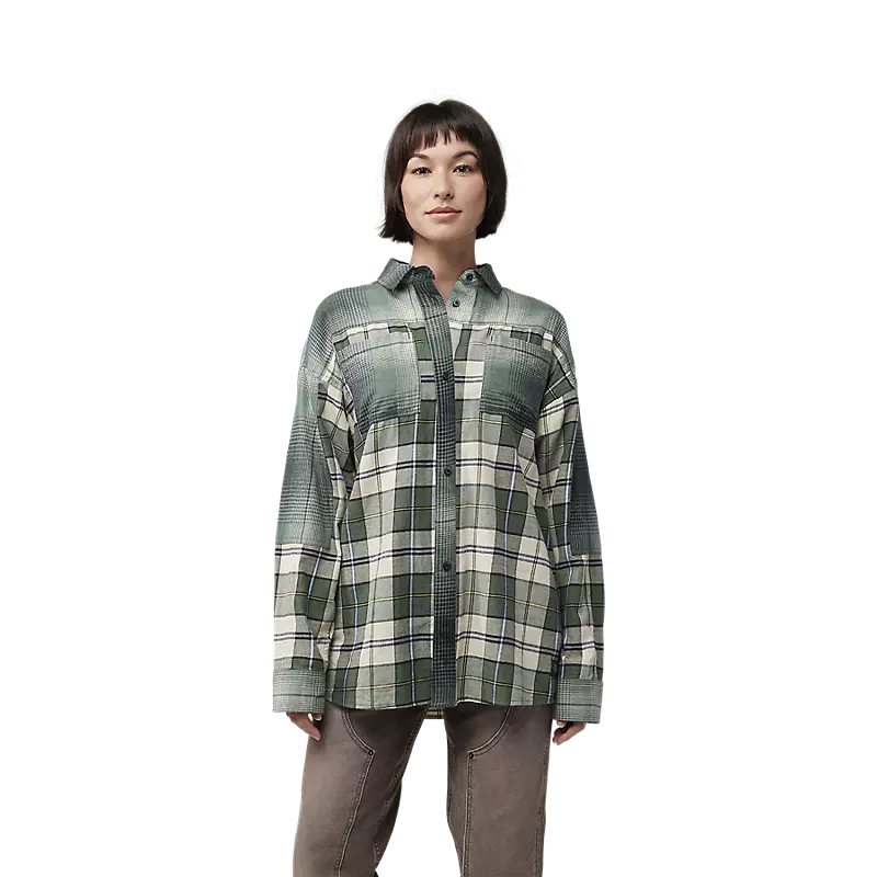 Fox Racing Womens Oversized Flannel Shirt