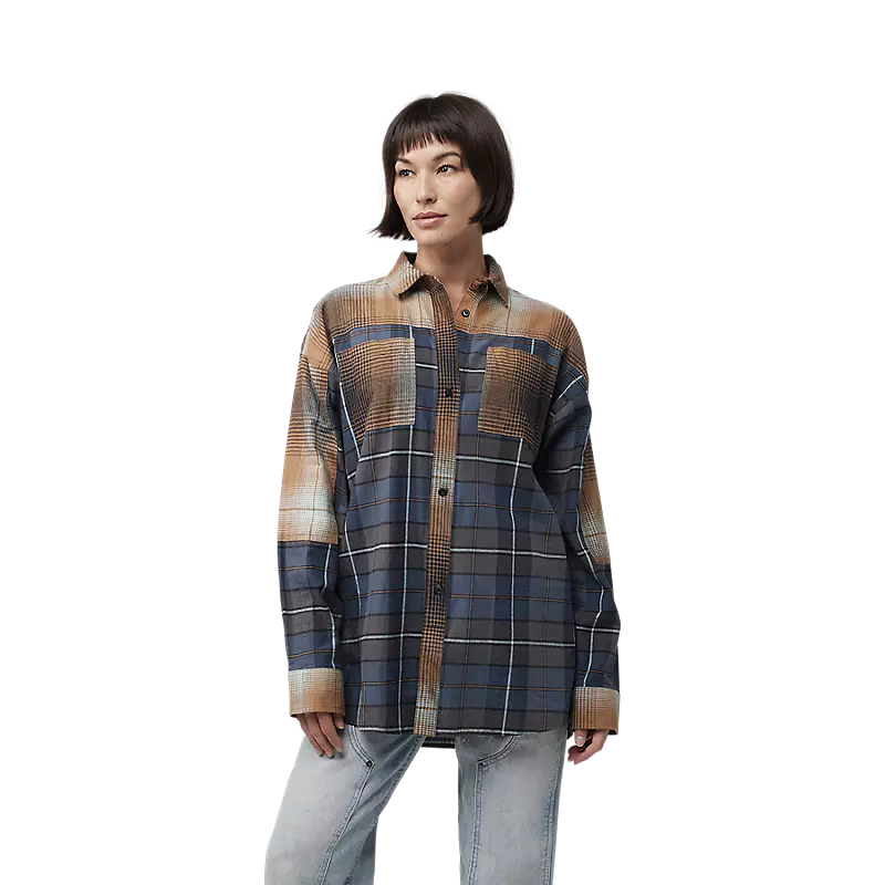 Fox Racing Womens Oversized Flannel Shirt