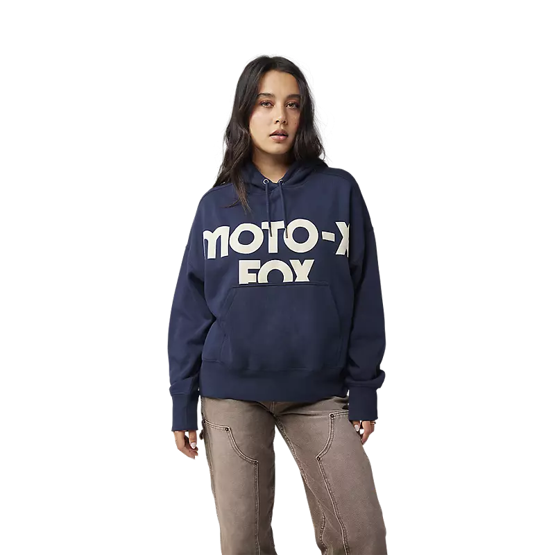 Fox Racing Women's Moto-X Oversized Fleece Pullover  Midnight