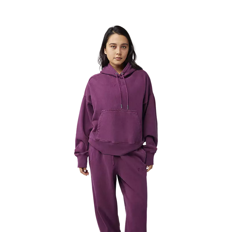 Fox Racing Womens Wordmark Oversized Pullover Hoodie