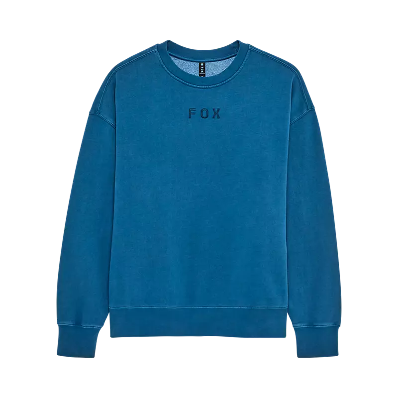 Fox Racing Wordmark Oversized Fleece Crew Twilight