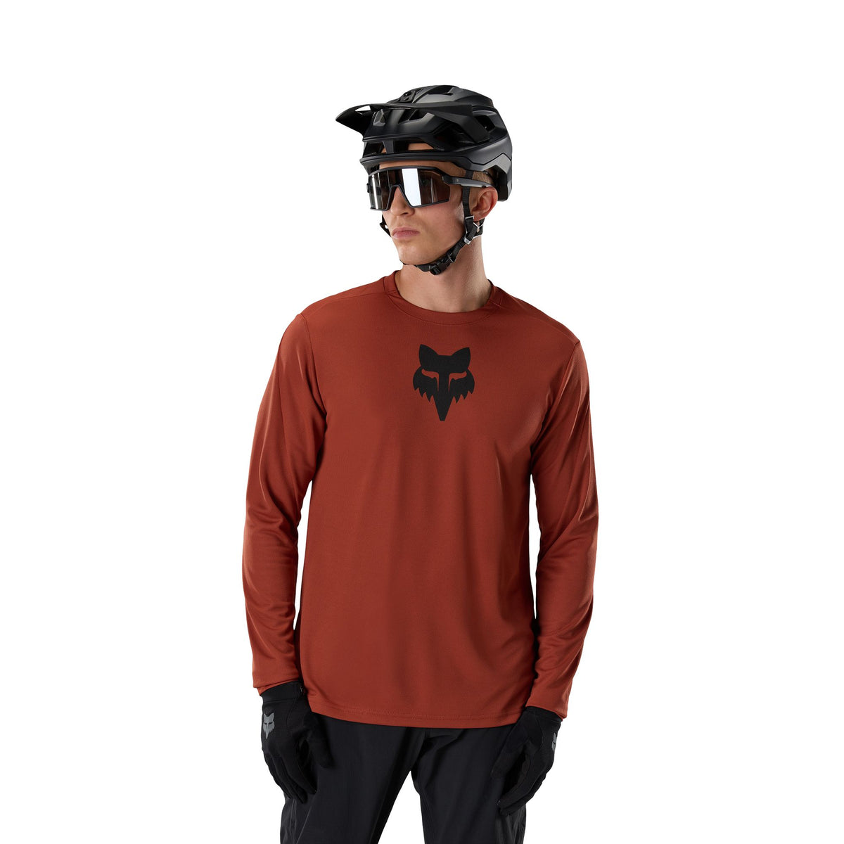Fox Racing Ranger Long Sleeve Jersey Fox Head Amber Scarlet