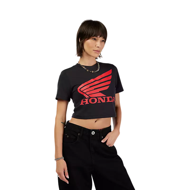 Fox Racing Women's X Honda Baby Tee Black