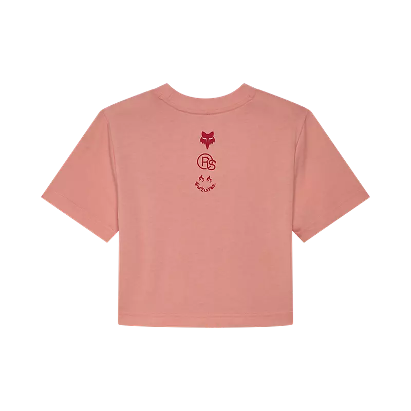Fox Racing Women's X Honda Baby Tee Pale Pink