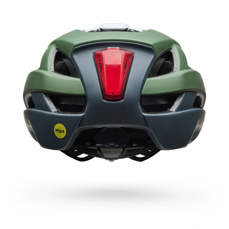 Bell Falcon XR LED MIPS Road Cycling Helmet Green