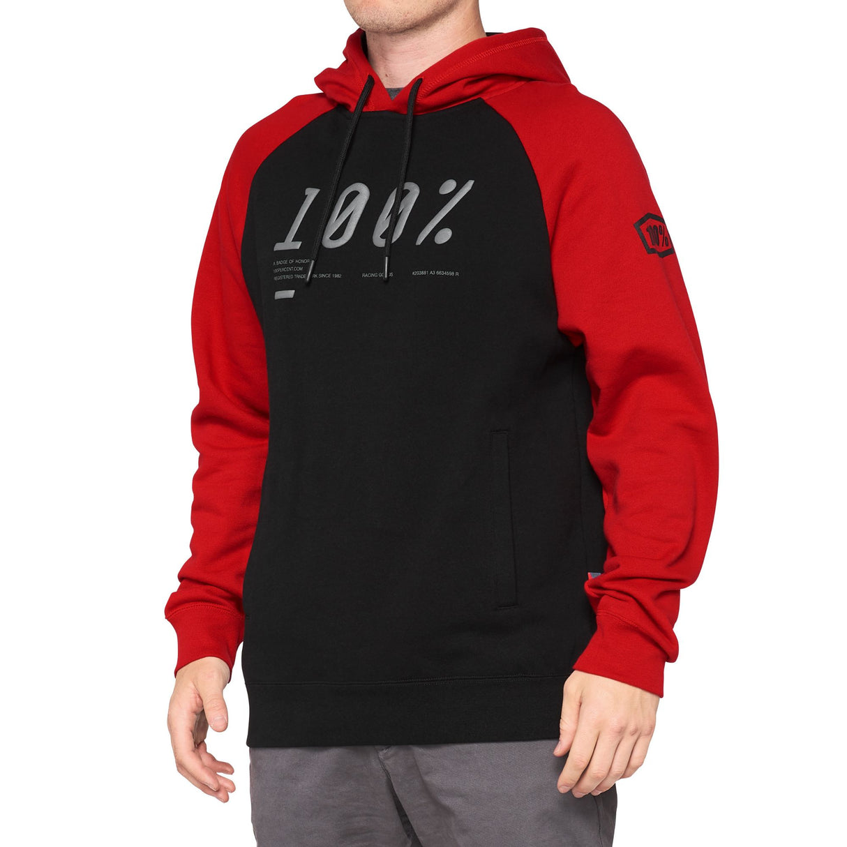 100% BARRAGE Hooded Pullover Sweatshirt Chili Pepper