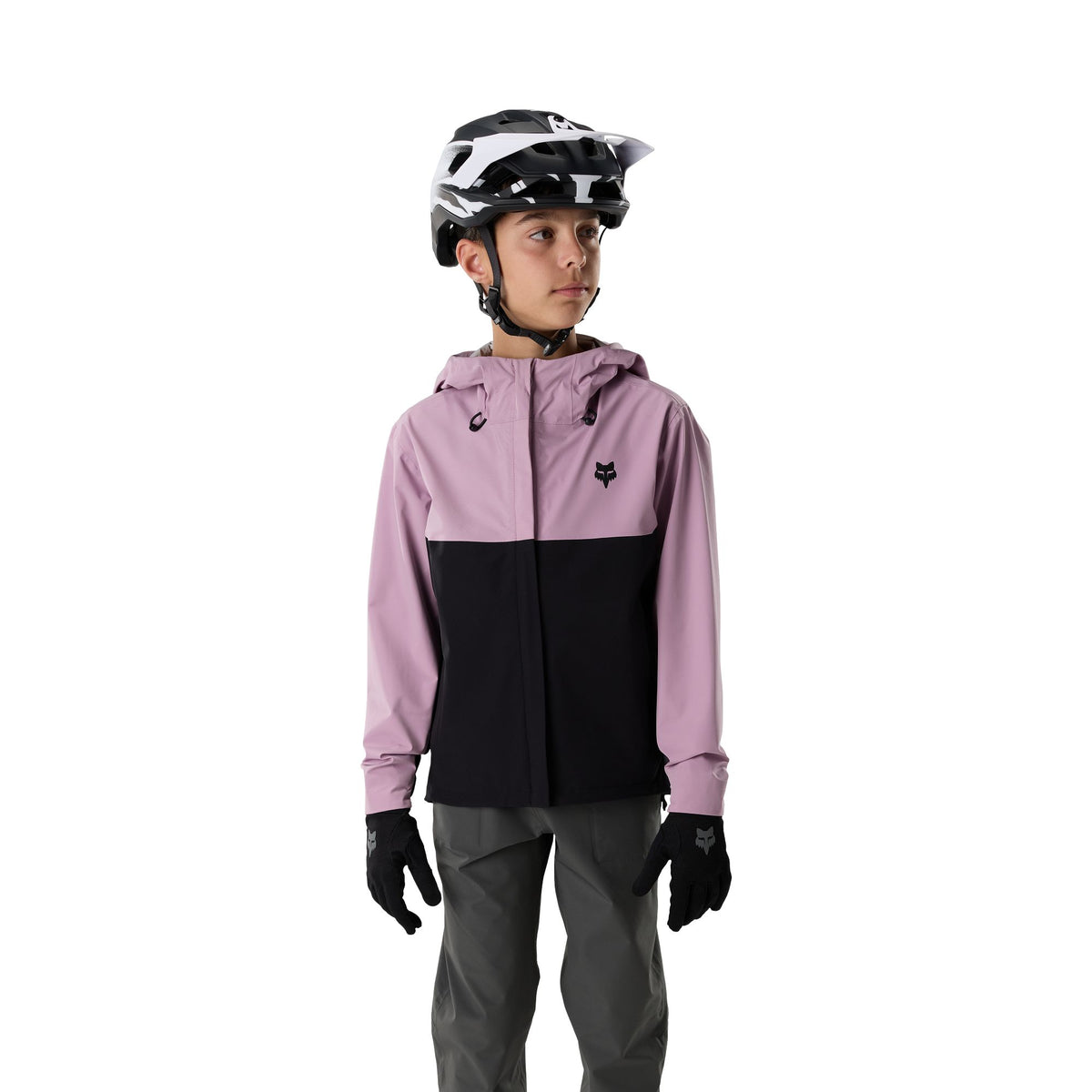 Giacca impermeabile Fox Racing Ranger da ragazzo color lavanda sfumata