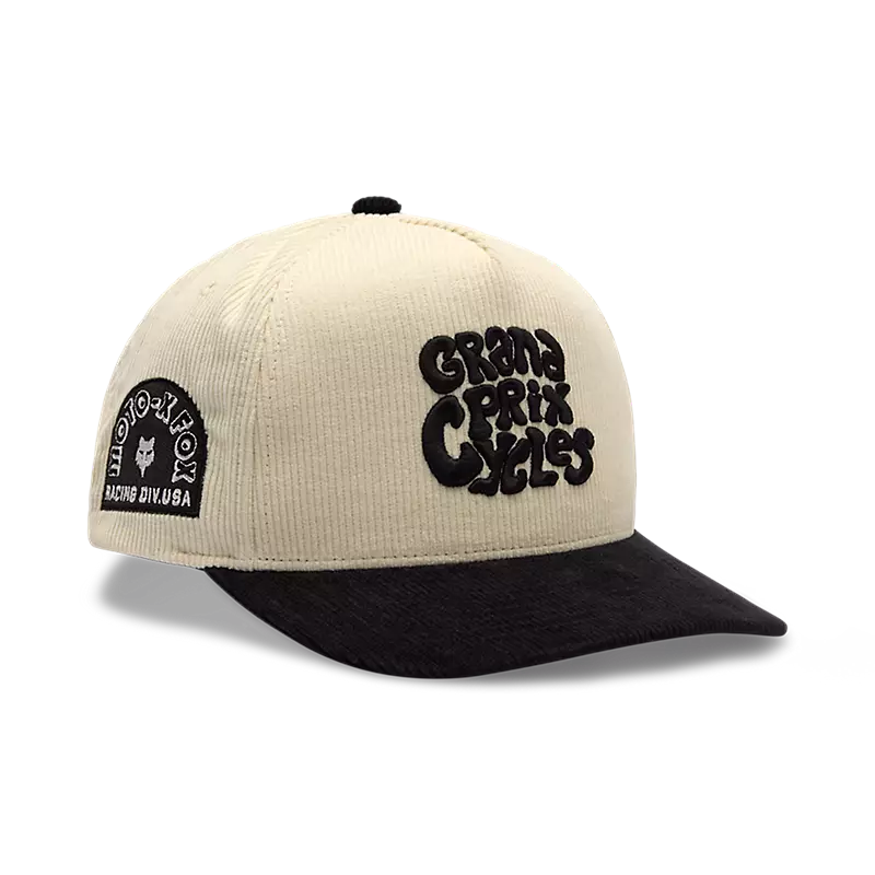 Fox Racing Circa 74 Corduroy Snapback Hat Off White