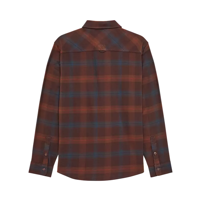 Fox Racing Survivalist Core Flannel Long Sleeve Shirt Dark Brown
