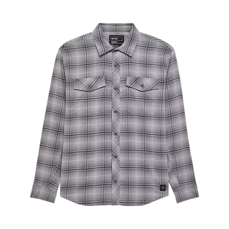 Fox Racing Survivalist Stretch Flannel Long Sleeve Shirt Light Grey