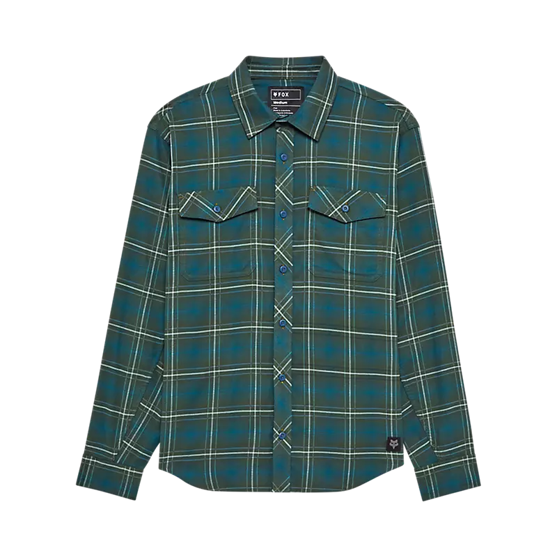 Fox Racing Survivalist Stretch Flannel Long Sleeve Shirt Dark Sage