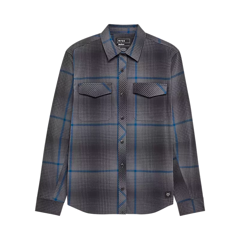 Fox Racing Survivalist Fire Long Sleeve Flannel Shirt Dark Shadow