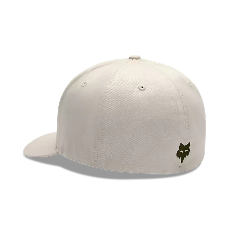 Fox Racing Typeface Flexfit Hat Off White