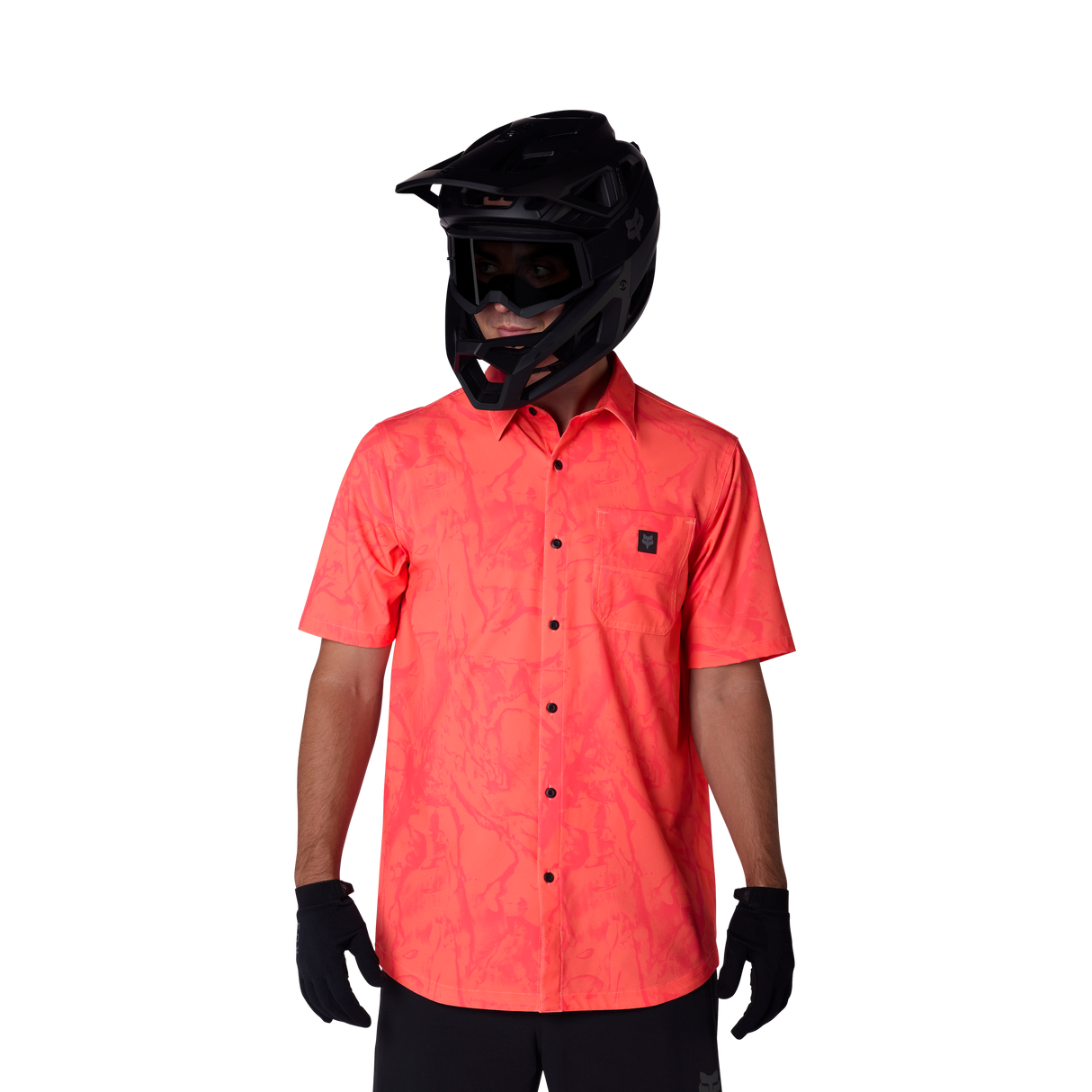 Fox Racing Ranger Kurzarm-Gewebtes Trikot Pfirsich