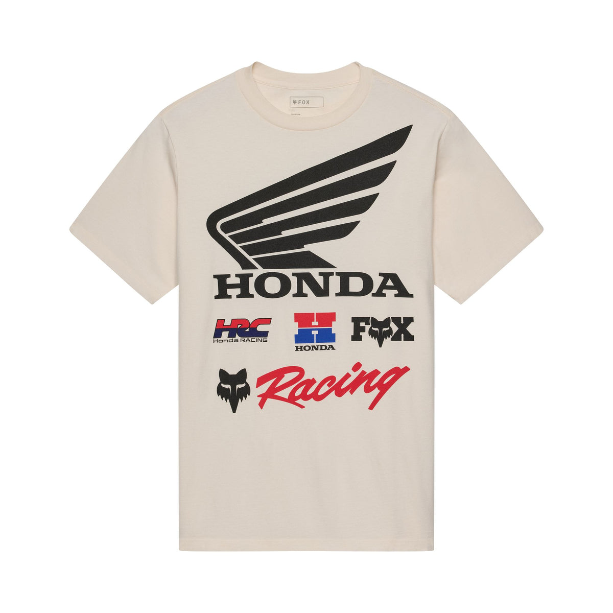 Camiseta de manga corta original 195 Honda de Fox Racing, blanco roto