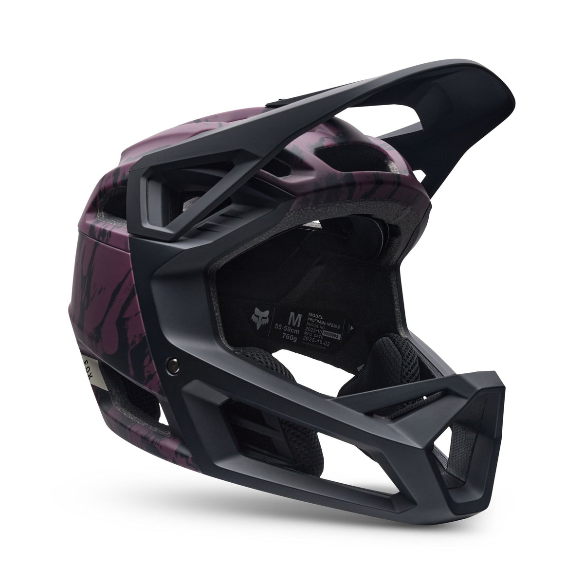 Fox Racing Youth Proframe Helmet Thrive CE Bordeaux scuro