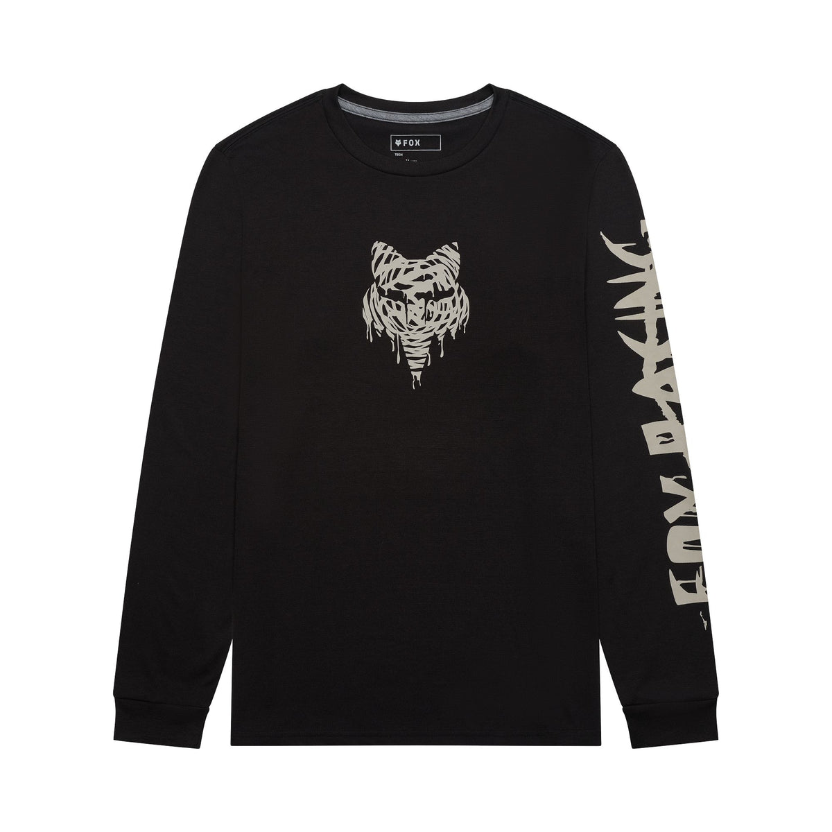 T-shirt à manches longues intermédiaires Fox Racing Roughcut Dri-Release noir