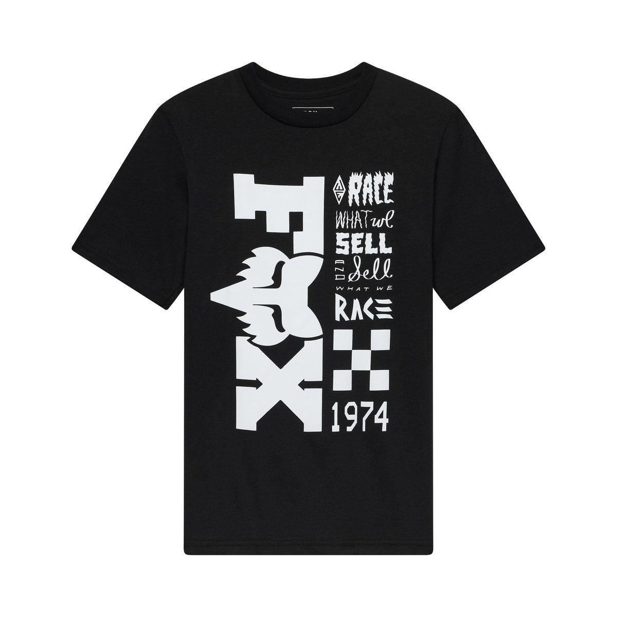 Camiseta juvenil de manga corta Bend de Fox Racing, ultranegra