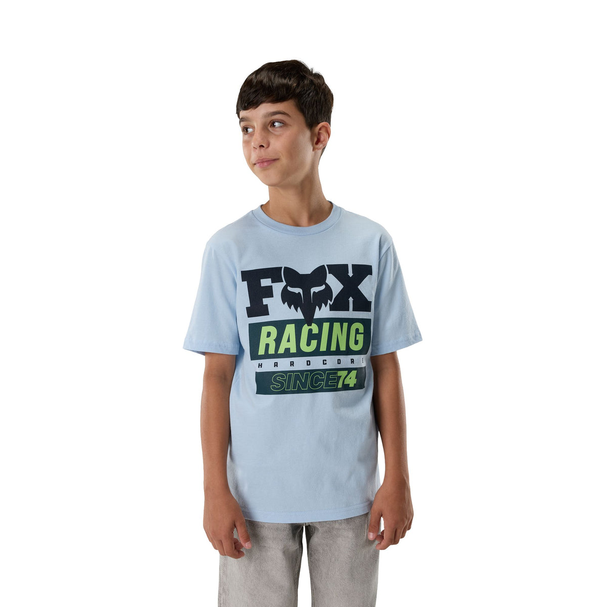 Camiseta juvenil de manga corta Since 74 de Fox Racing, color hielo