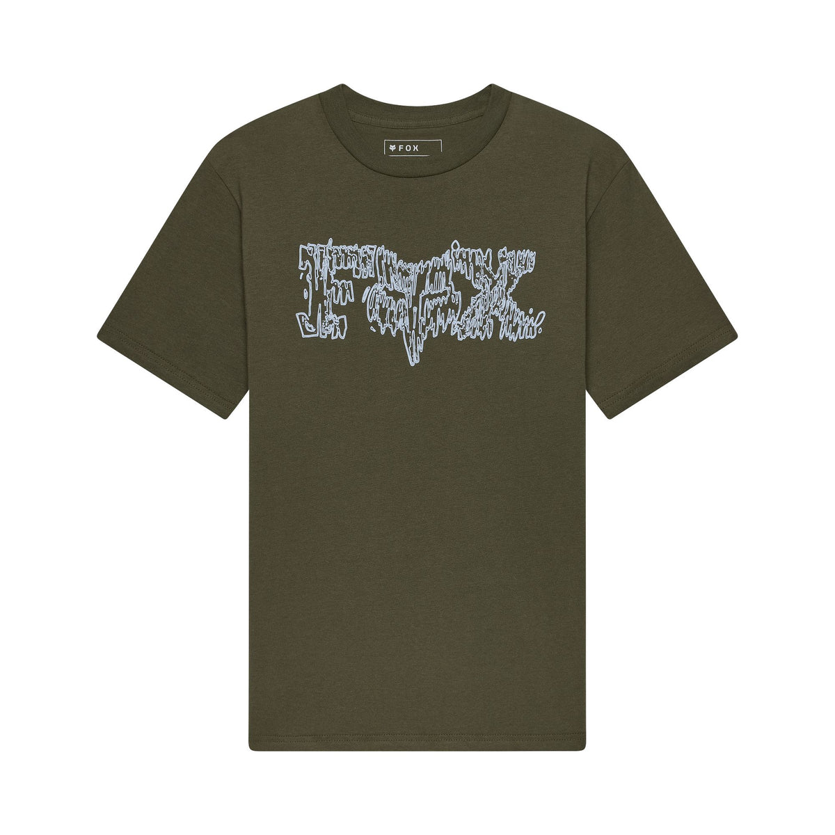 Camiseta juvenil de manga corta Dustproof de Fox Racing, verde oscuro
