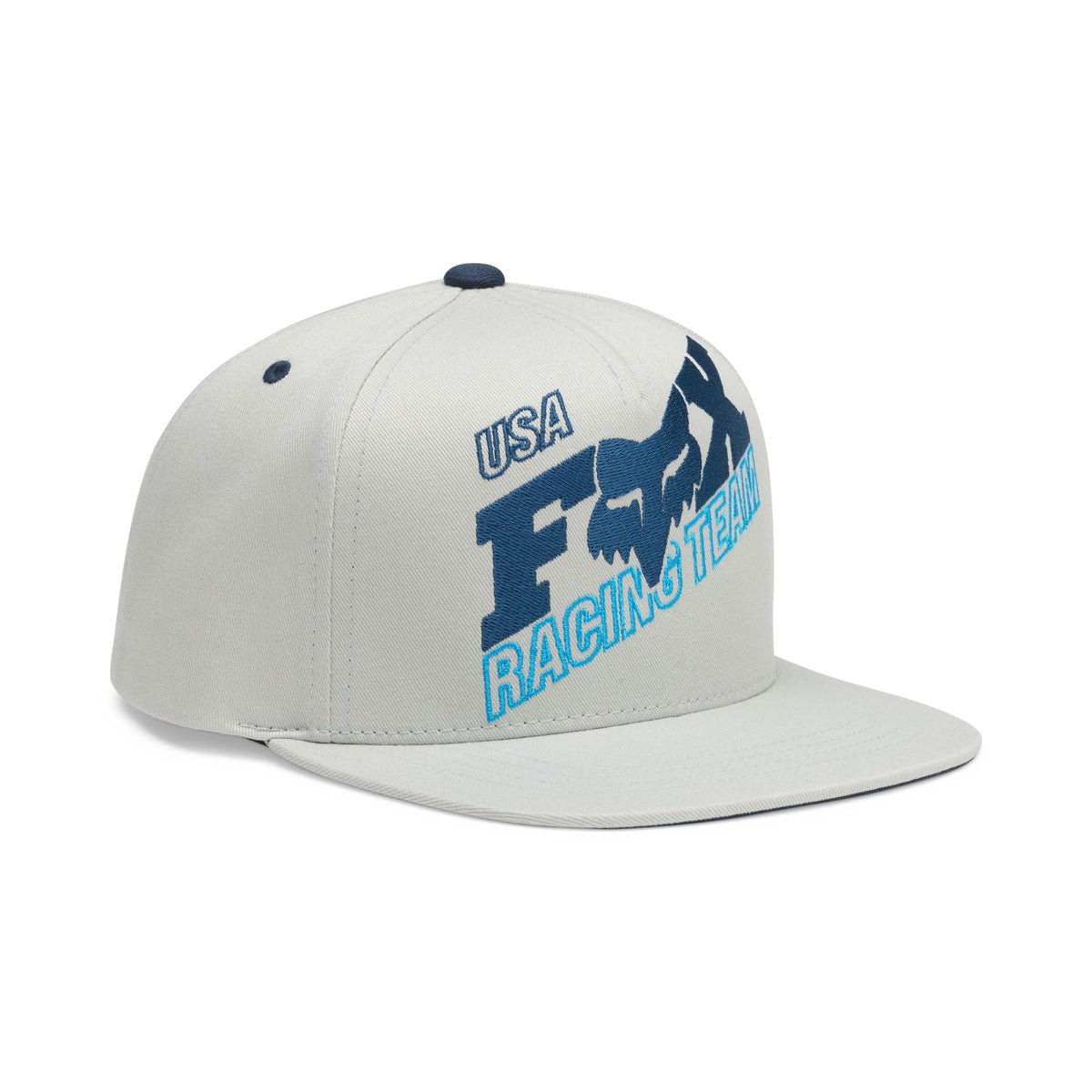 Fox Racing Youth Coldpress Snapback-Kappe Hellgrau