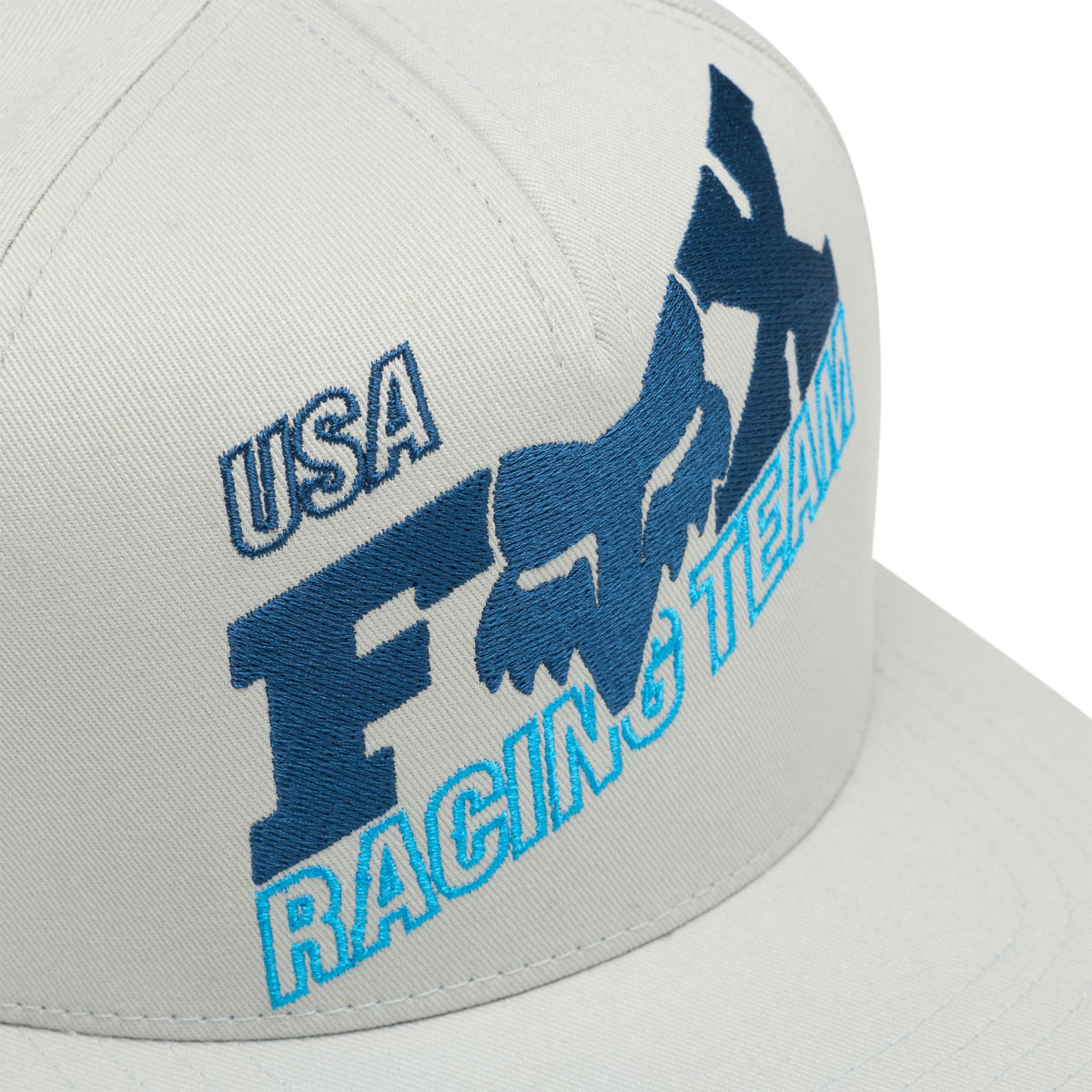 Fox Racing Youth Coldpress Snapback-Kappe Hellgrau