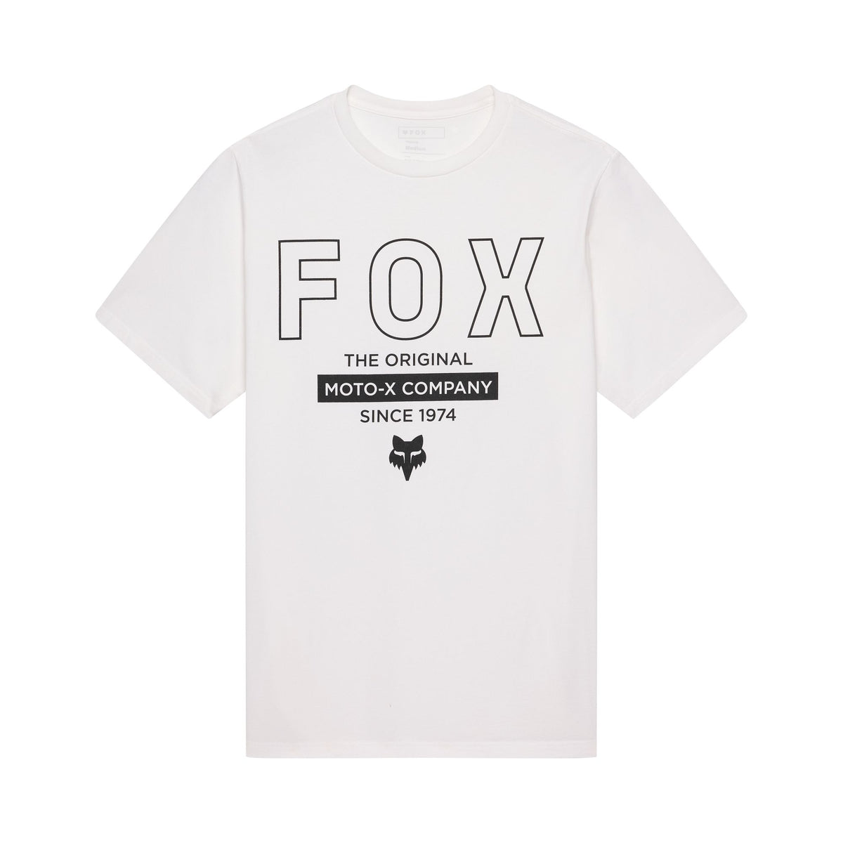 Fox Racing Outline 195 Original T-shirt met korte mouwen Wit