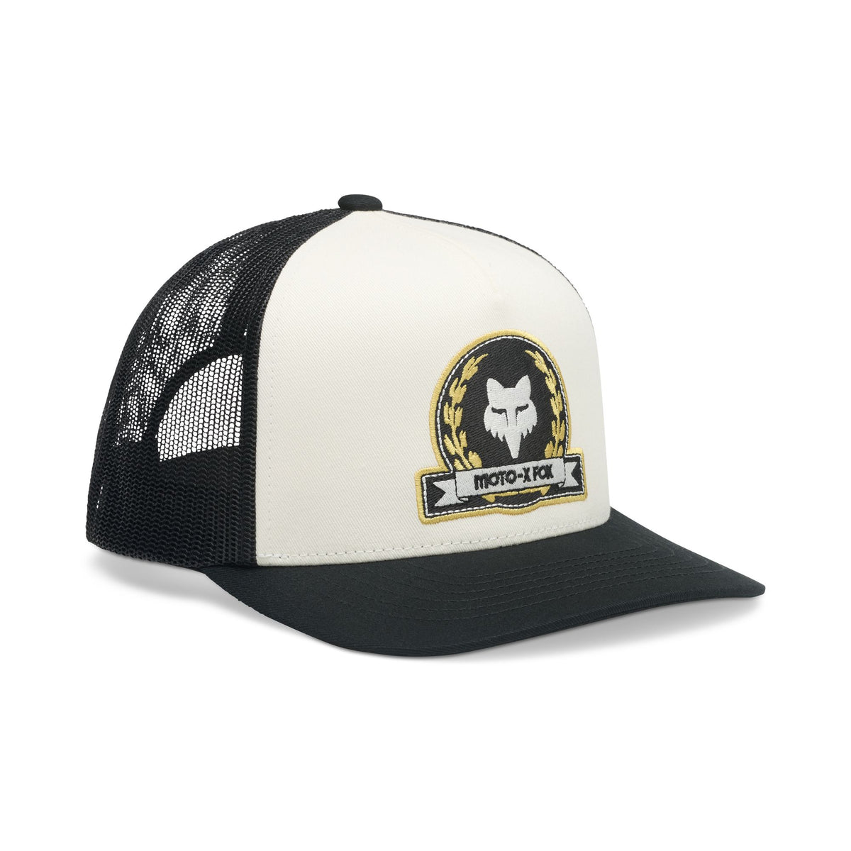 Casquette trucker Fox Racing Crest blanc perle