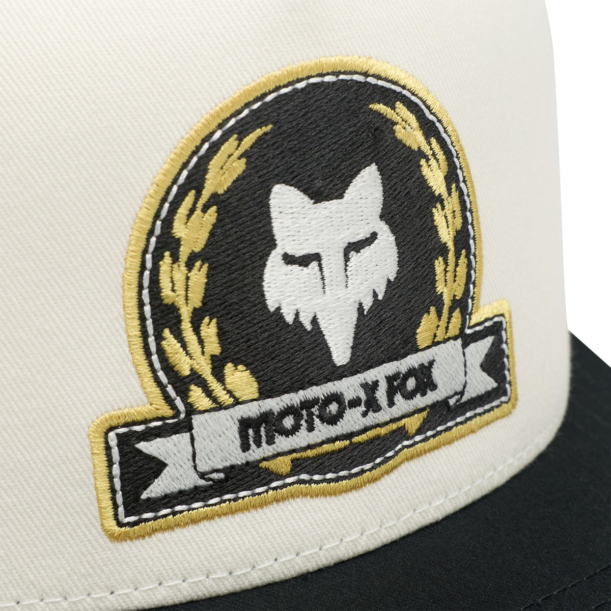 Casquette trucker Fox Racing Crest blanc perle