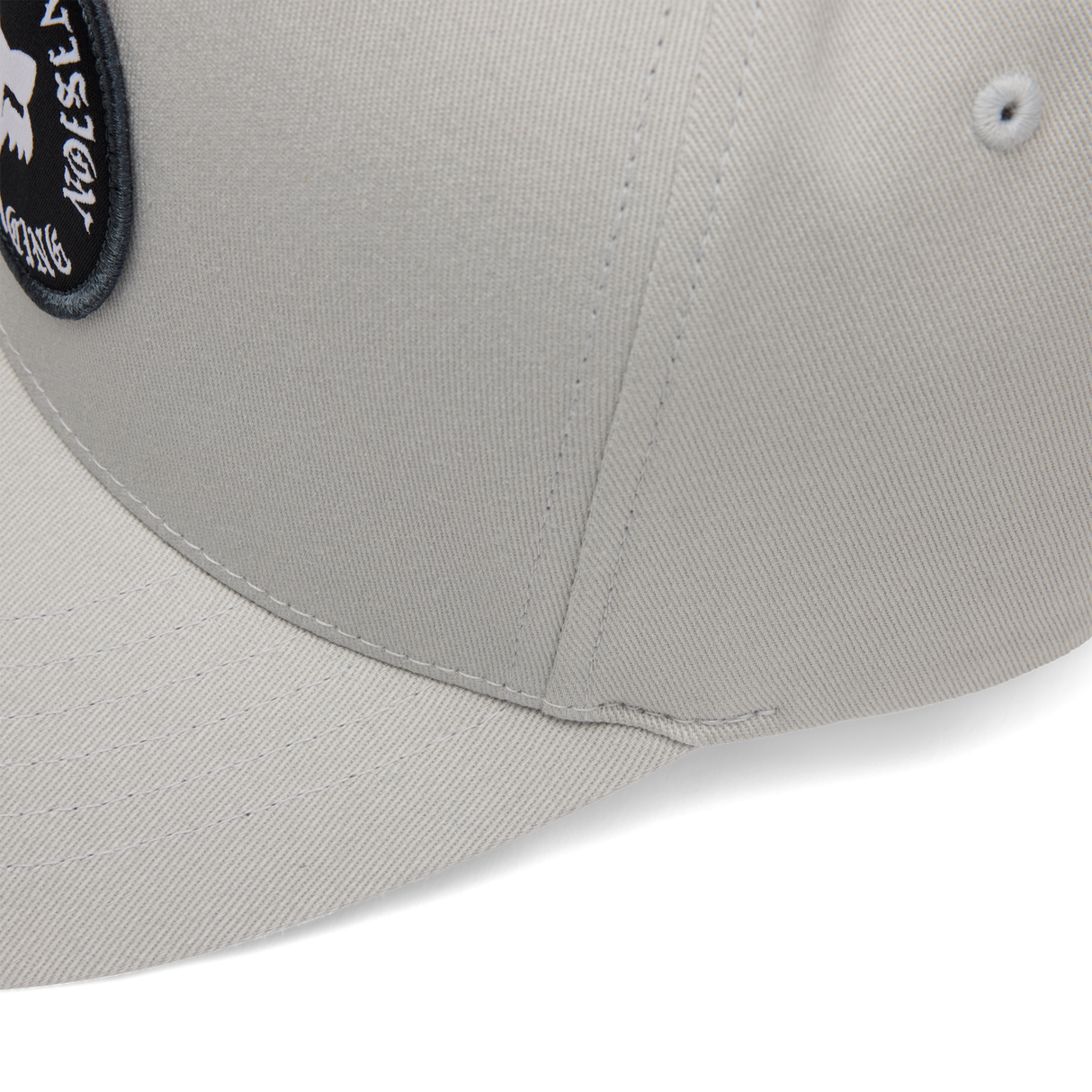 Fox Racing Badge Flexfit Hat Light Grey