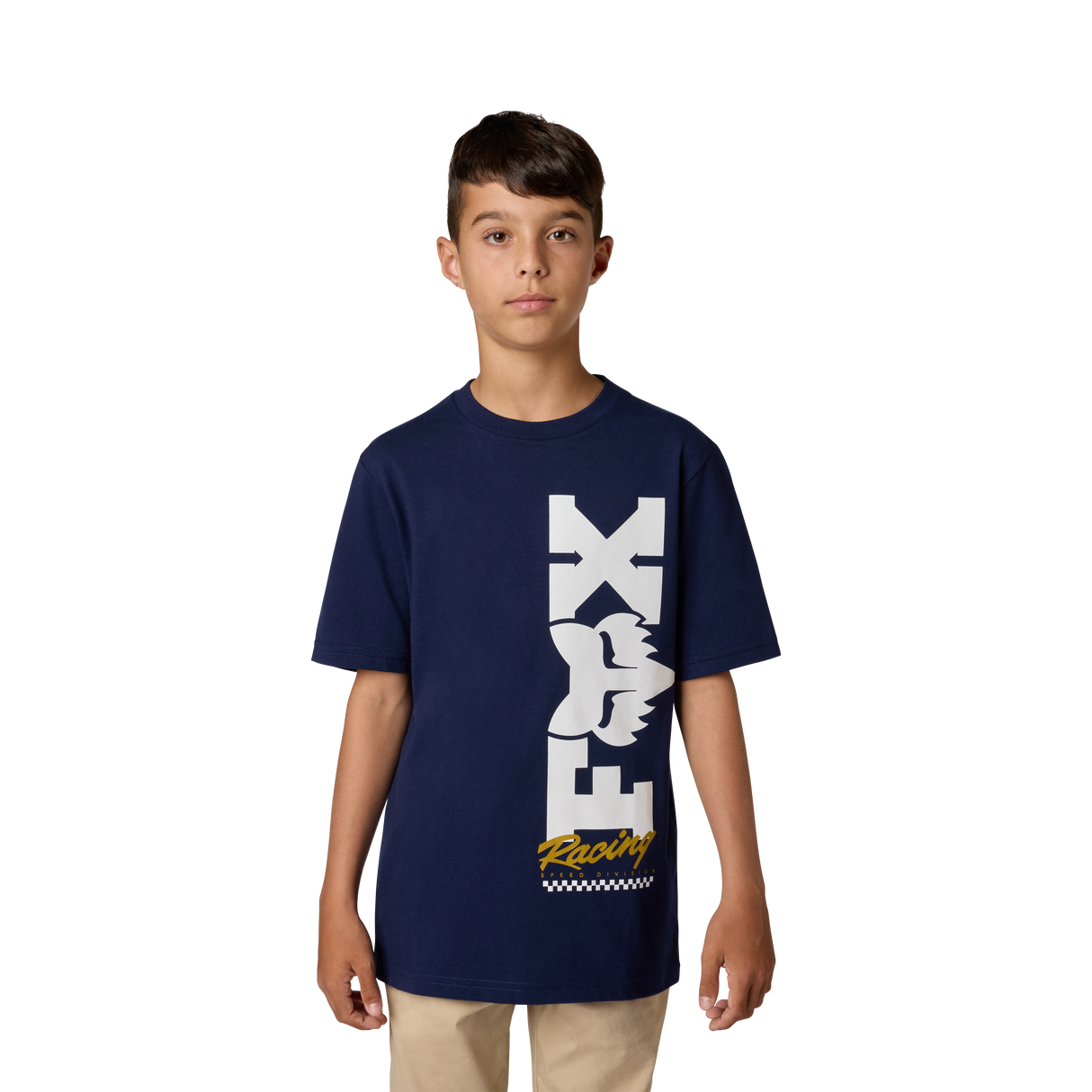 Camiseta juvenil Fox Racing Checker azul marino