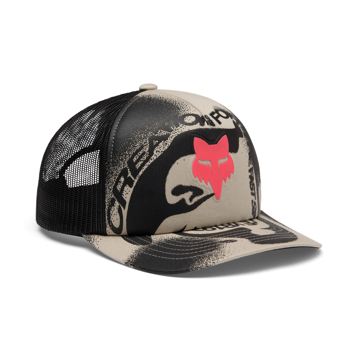 Fox Racing Cappello Trucker in Rete Vision Chalk