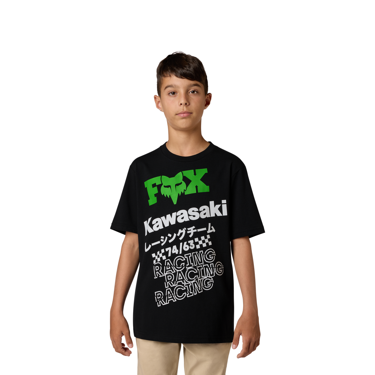 Fox Racing Youth Kawasaki Tee Ultra Black